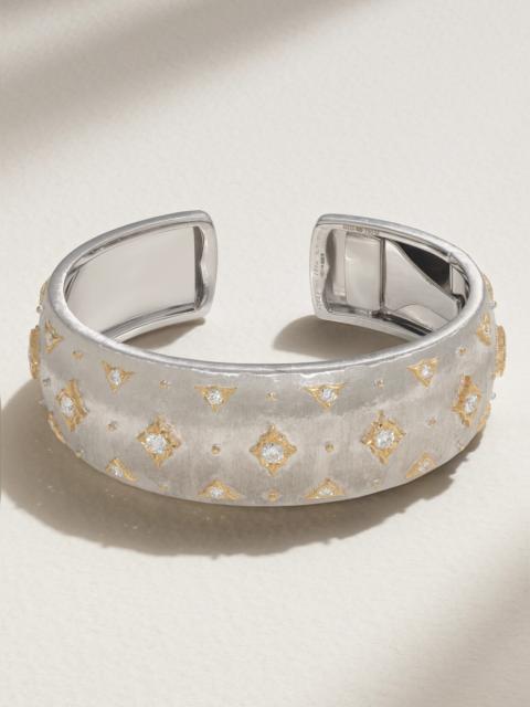 18-karat White And Yellow Gold Diamond Cuff