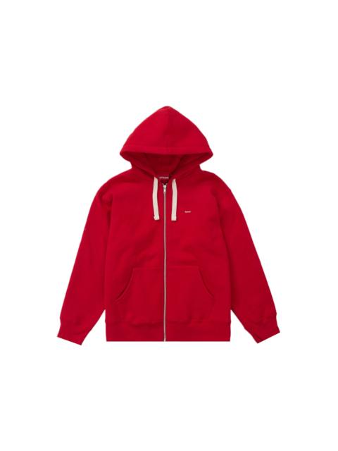 Supreme Small Box Drawcord Zip Up Hooded Sweatshirt Red
