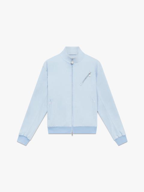 Pale Blue Jacquard Zip Jacket | Casablanca Paris