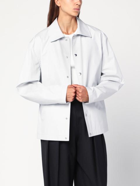 Light grey cotton taffeta jacket with logo