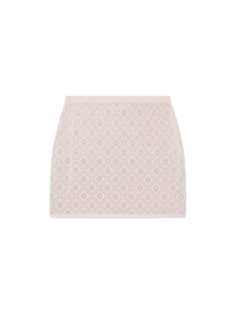Crystal Monogram Knit Mini Skirt | Casablanca Paris