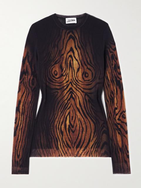 Printed Mesh T-shirt