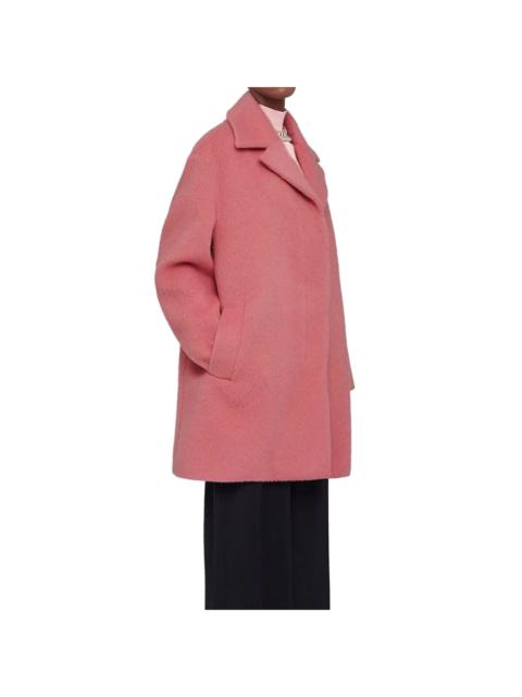 Jil Sander Wool Kaban Coat Pink Mohair