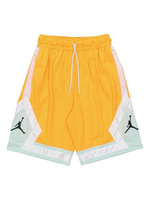 Air Jordan Jumpman Diamond Basketball Shorts For Men Orange CV6023-845