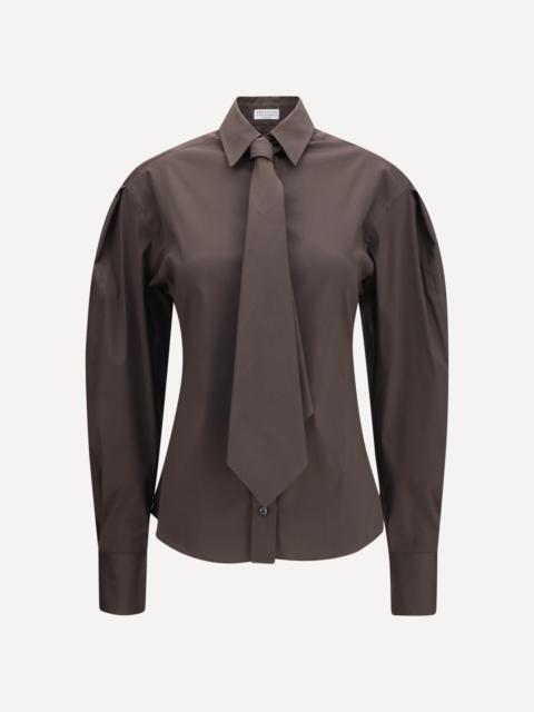 Cotton blend Shirt with tie
