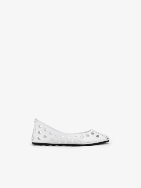 PERFO BALLET FLATS IN CALFSKIN