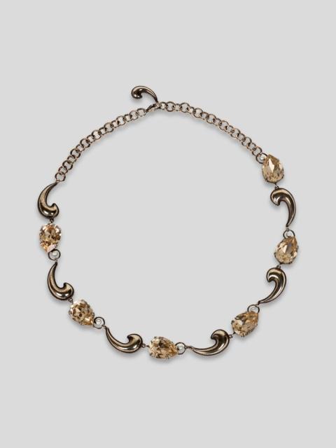 NECKLACE WITH MINI PAISLEYS AND CRYSTALS