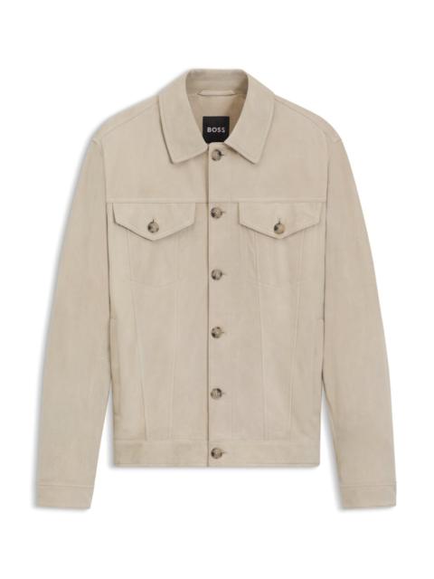 REGULAR-FIT JACKET IN NAPPALAN SUEDE