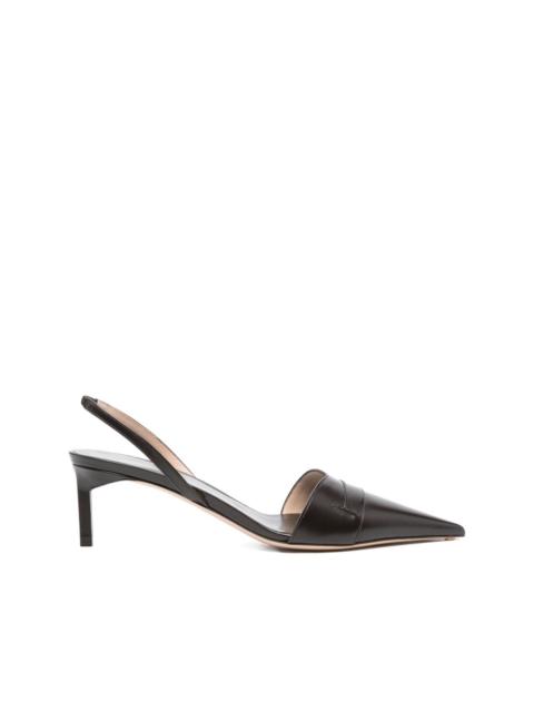 65MM slingback pointed-toe pumps