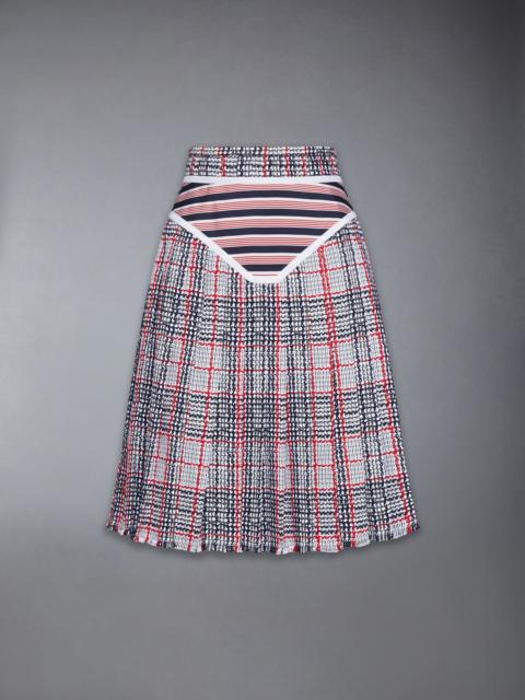 SUMMER TWEED TROMPE L’ŒIL BIKINI FRAYED SKIRT