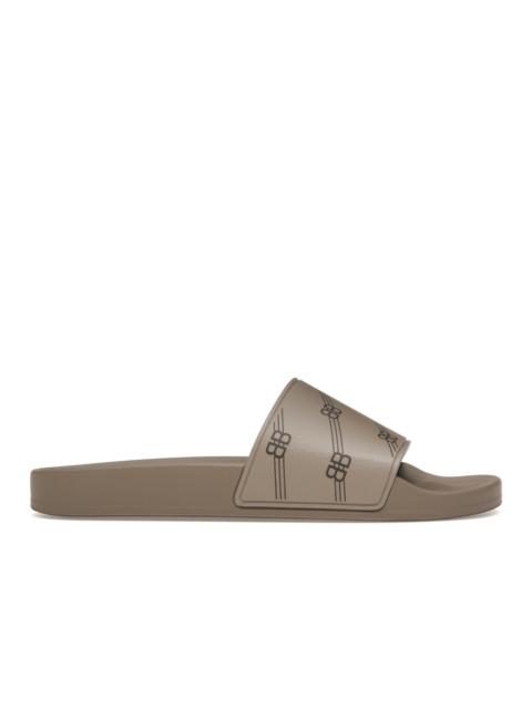 Balenciaga Pool Slides Dark Beige (Women's)