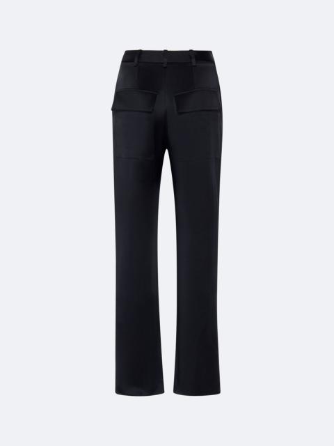 Satin Tapered Pleated Pant