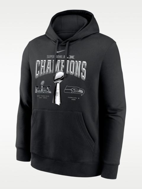 Seattle Seahawks Super Bowl LX Champions Trophy Collection Men's Nike NFL Pullover Hoodie