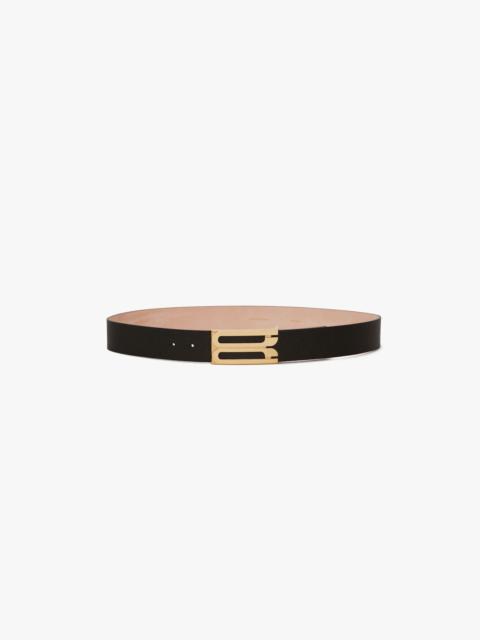 Jumbo Dorian Belt In Black Grained Leather