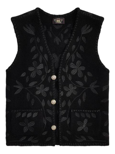 floral buttoned waistcoat