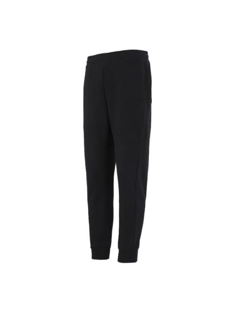 Men's adidas Solid Color Sports Pants/Trousers/Joggers Black H39217