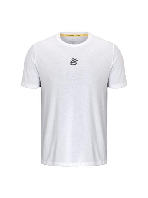Under Armour Curry Logo T-shirt 'White' 1377545-100