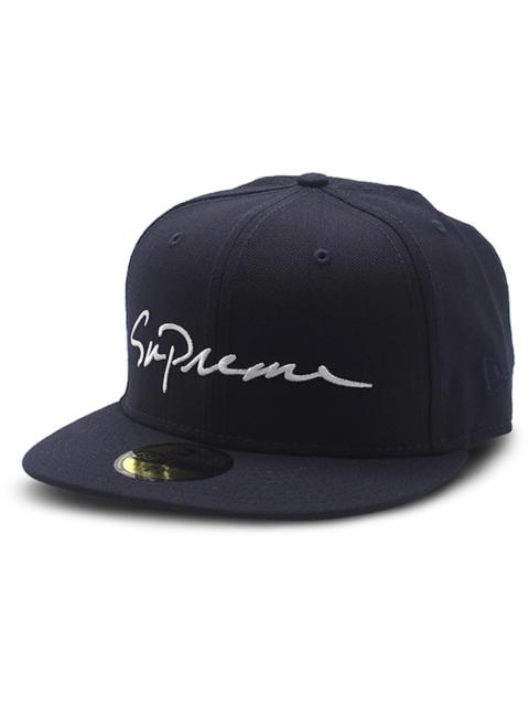 Supreme Supreme Classic Script New Era Cap Navy - 93407567-12d0