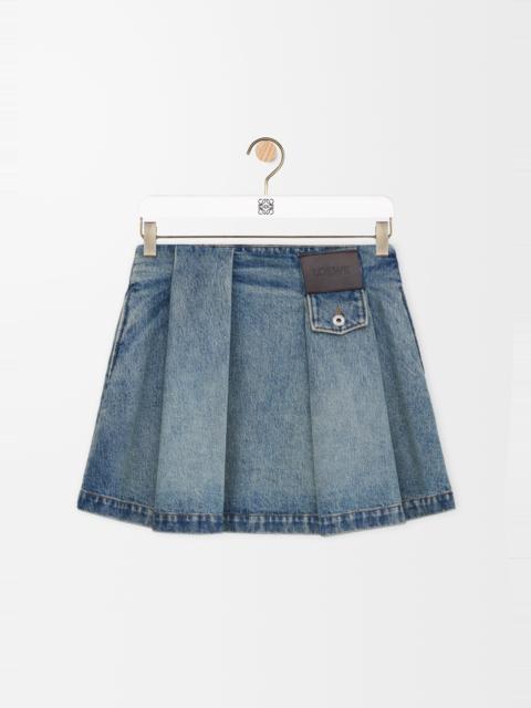 Mini skirt in denim