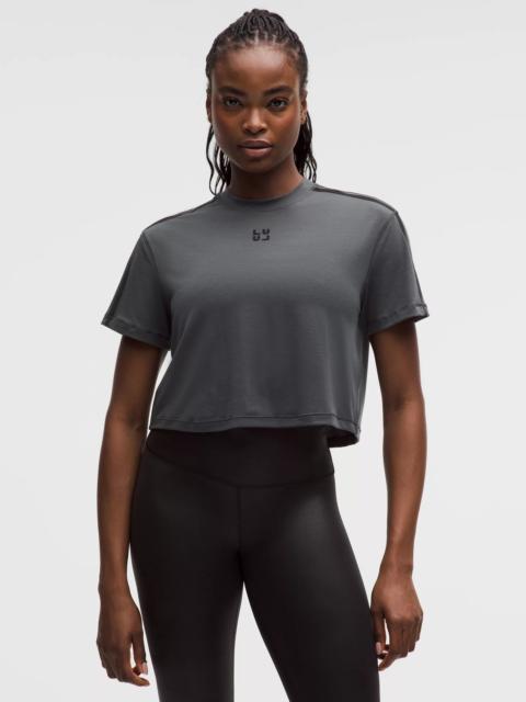 Jersey Training Cropped Short-Sleeve Shirt *Flocked