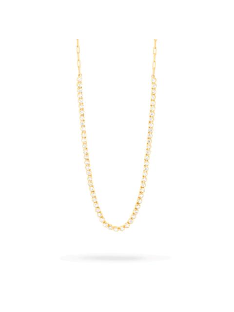 Drop Shot Diamond Tennis Necklace