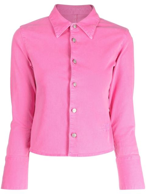 slim-fit long-sleeve shirt