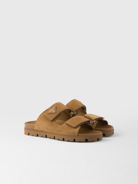 Suede band sandals