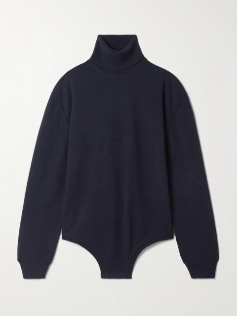 Wool And Cashmere-blend Turtleneck Bodysuit