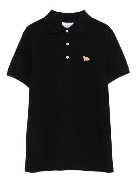 fox-embroidered polo shirt