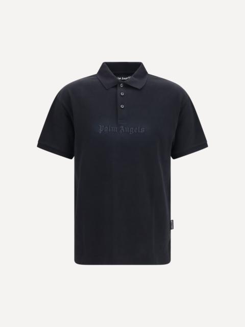 Cotton Polo with embroidered logo