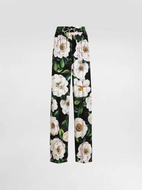 Wool gabardine shorts