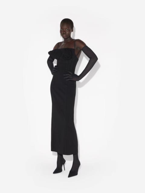 THE BLACK CONICAL BRA CUP DRESS