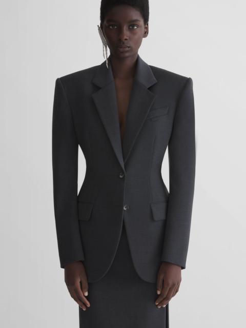 grey masculine jacket