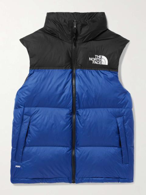 1996 Retro Nuptse Quilted Shell Hooded Down Gilet