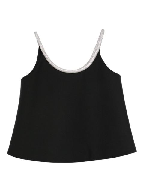 A-line appliqué-detail top