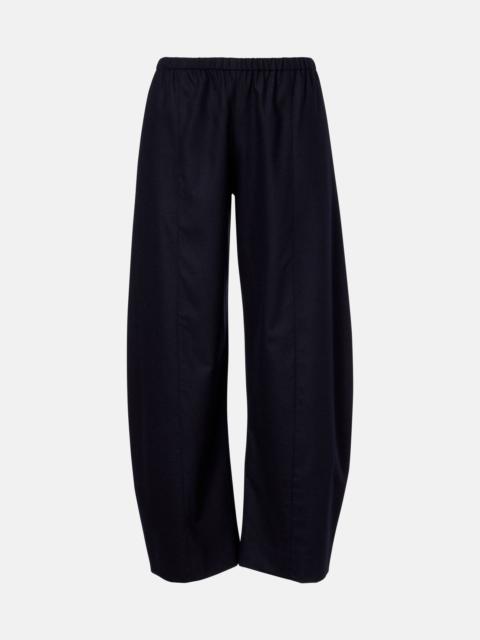 Clover cotton wide-leg pants