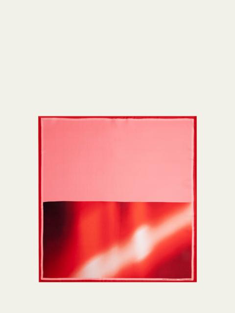 Raving Rose Silk Foulard