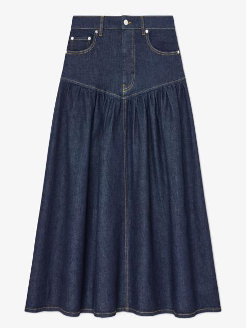 SKIRT IN STRETCH DENIM