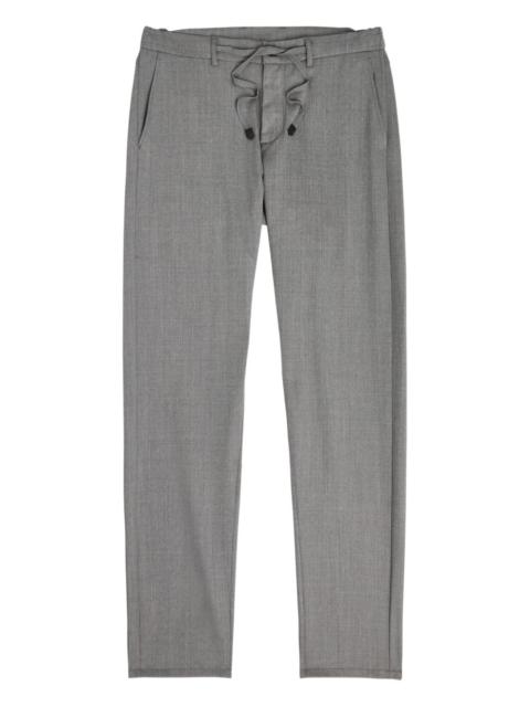drawstring tapered trousers