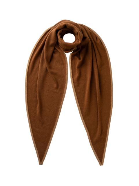 Gauzy Cashmere Camel Diamond Scarf