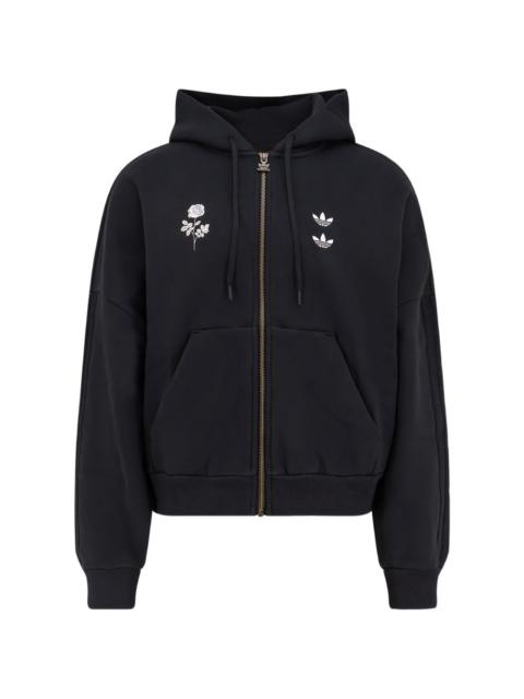 x adidas embroidered hooded hoodie