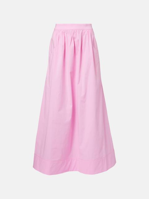 Opulence cotton maxi skirt