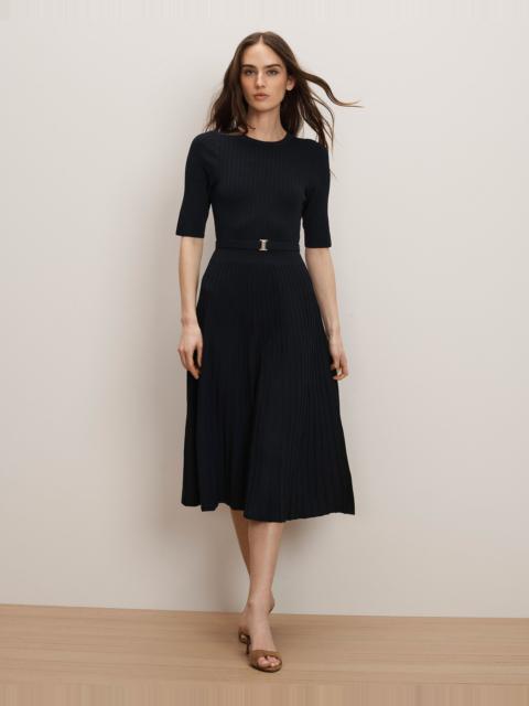 ELTHEA BELTED MIDI DRESS