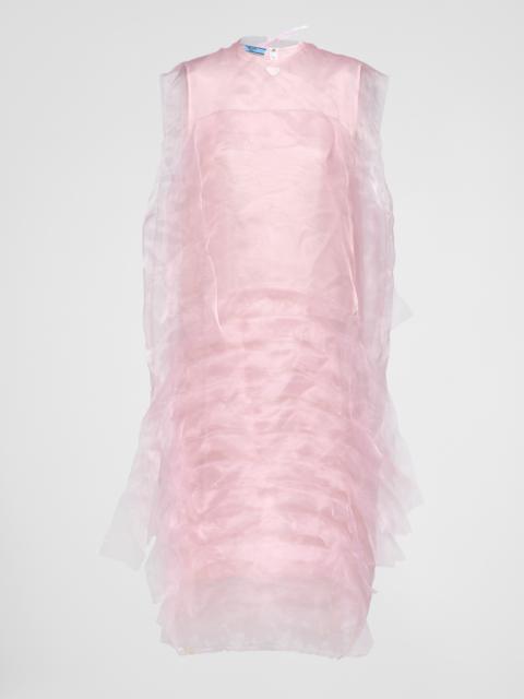 Technical voile dress