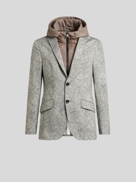 FLORAL BLAZER WITH VEST INSERT