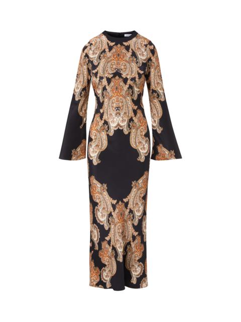 LUPITA PAISLEY MIDI DRESS