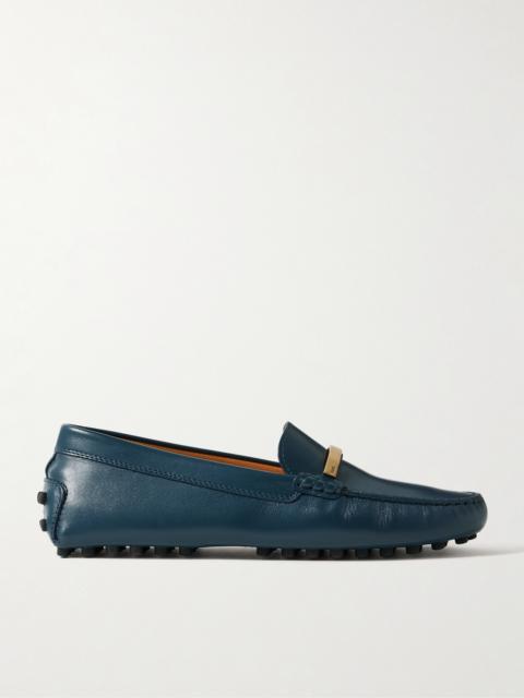 Gommino Embellished Leather Loafers