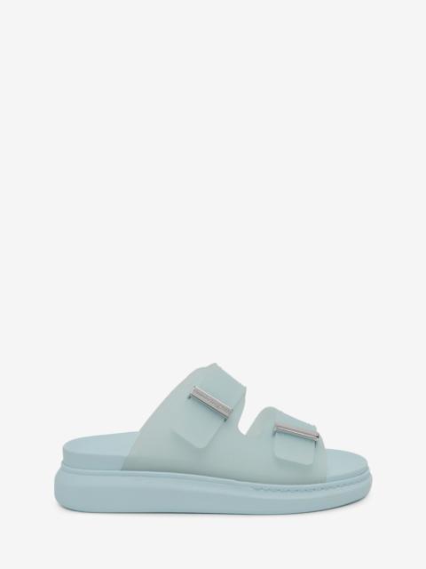 Women's Hybrid Slide in Powder Blue/silver