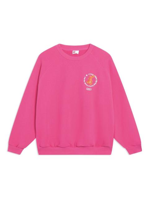 Li-Ning Chinese Culture Graphic Sweatshirt 'Pink' AWDT237-5