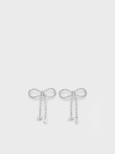 RHINESTONE BOW EARRINGS